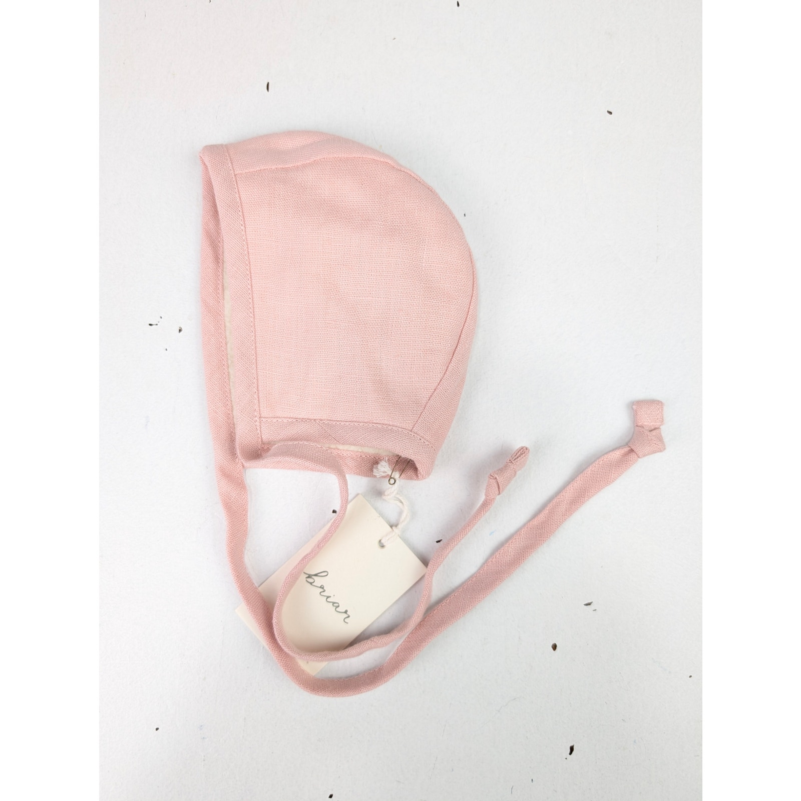 Briar Baby 0-3 Months Pink Fleece Lined Bonnet — image 2 of 4